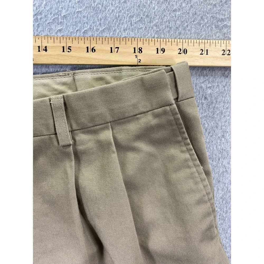 Men's Duck Head Brown Chino Pants 42x30 (Fits 40x25.5) Pleated Front Hemmed